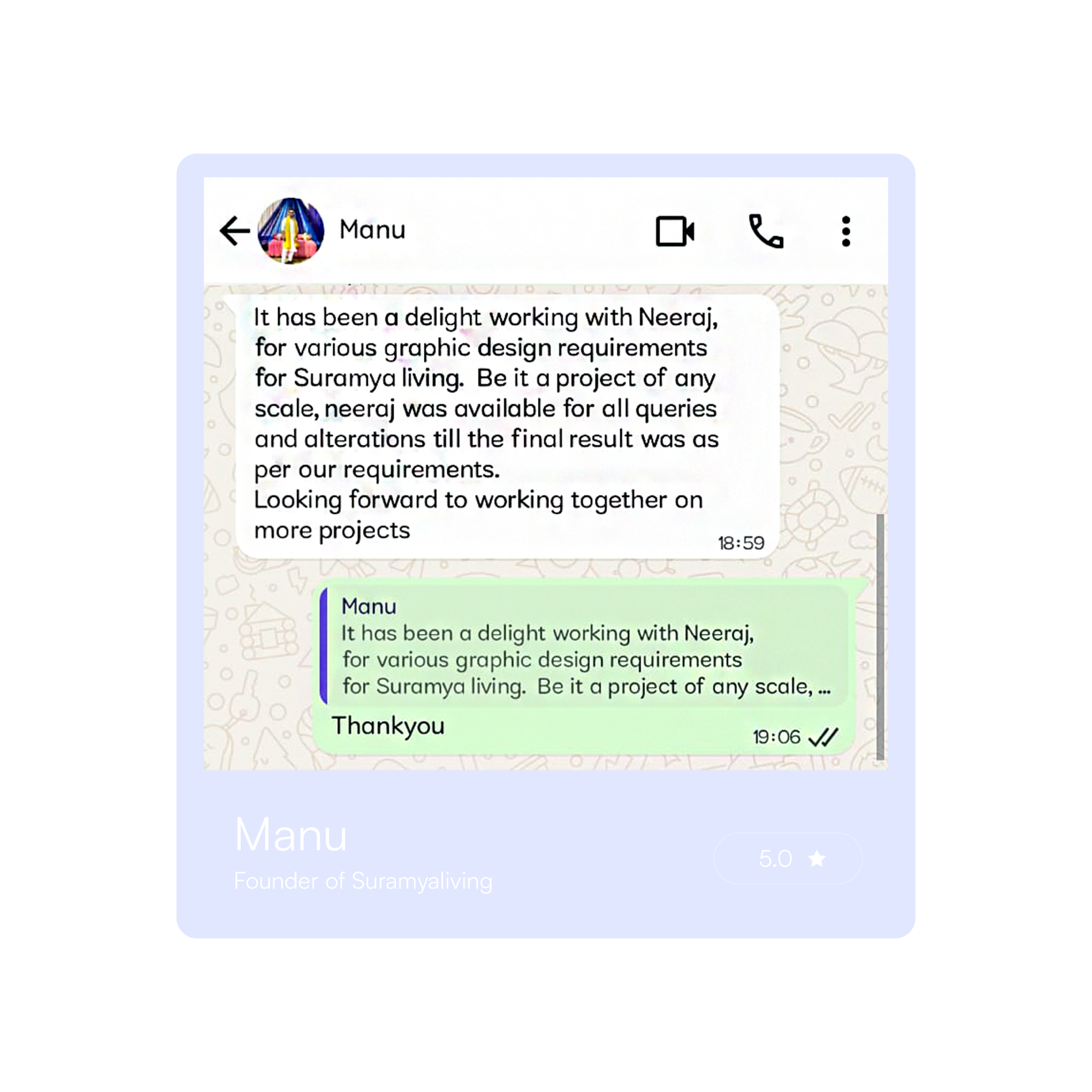Testimonial from Mintu Jha